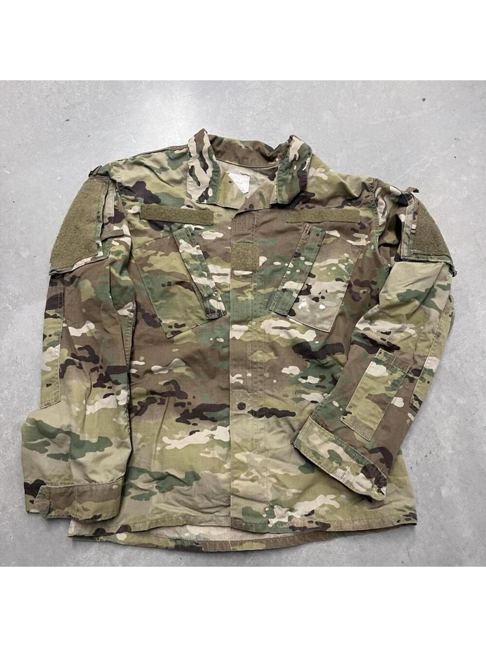 Y2K US Army OCP Multicam ACU Combat Uniform Coat Jacket Small Regular Military